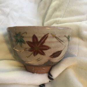 JAPANESE TEA CEREMONY / CHAWAN(TEA BOWL) / KYO WARE / KENZAN STYLE